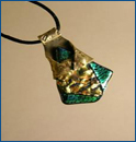 Silver Clay & DICRO GLASS Pendant